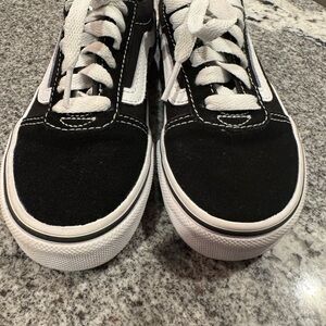 Vans Kids Black and White Sneakers